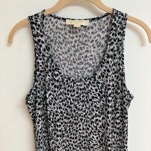Michael Kors - Maxi Animal Print Sleeveless Summer Dress - Large Petite